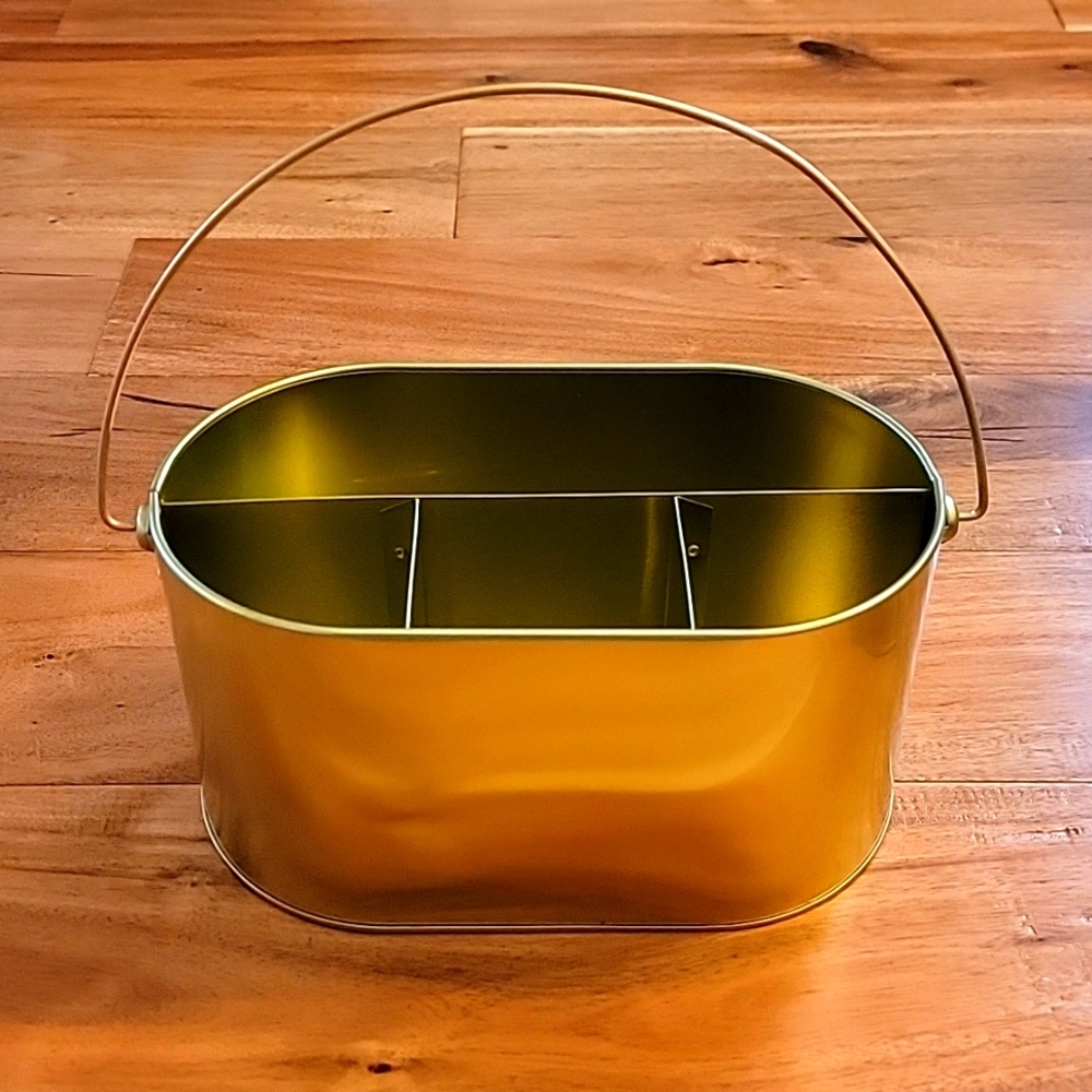 Spritz Metal Utensil Caddy - Gold BNIB